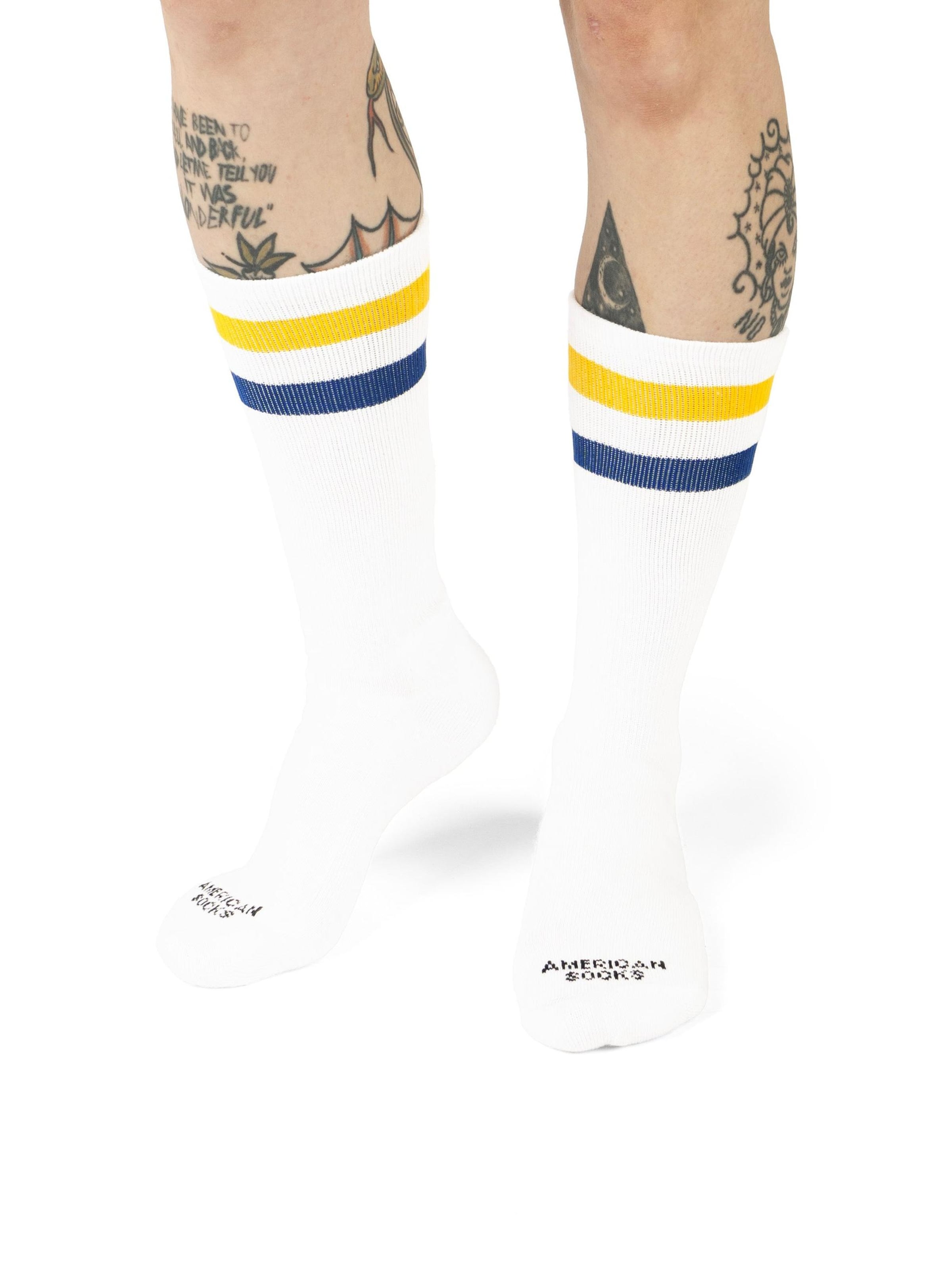 American Socks - Calcetines 'Faint - Mid High' en blanco