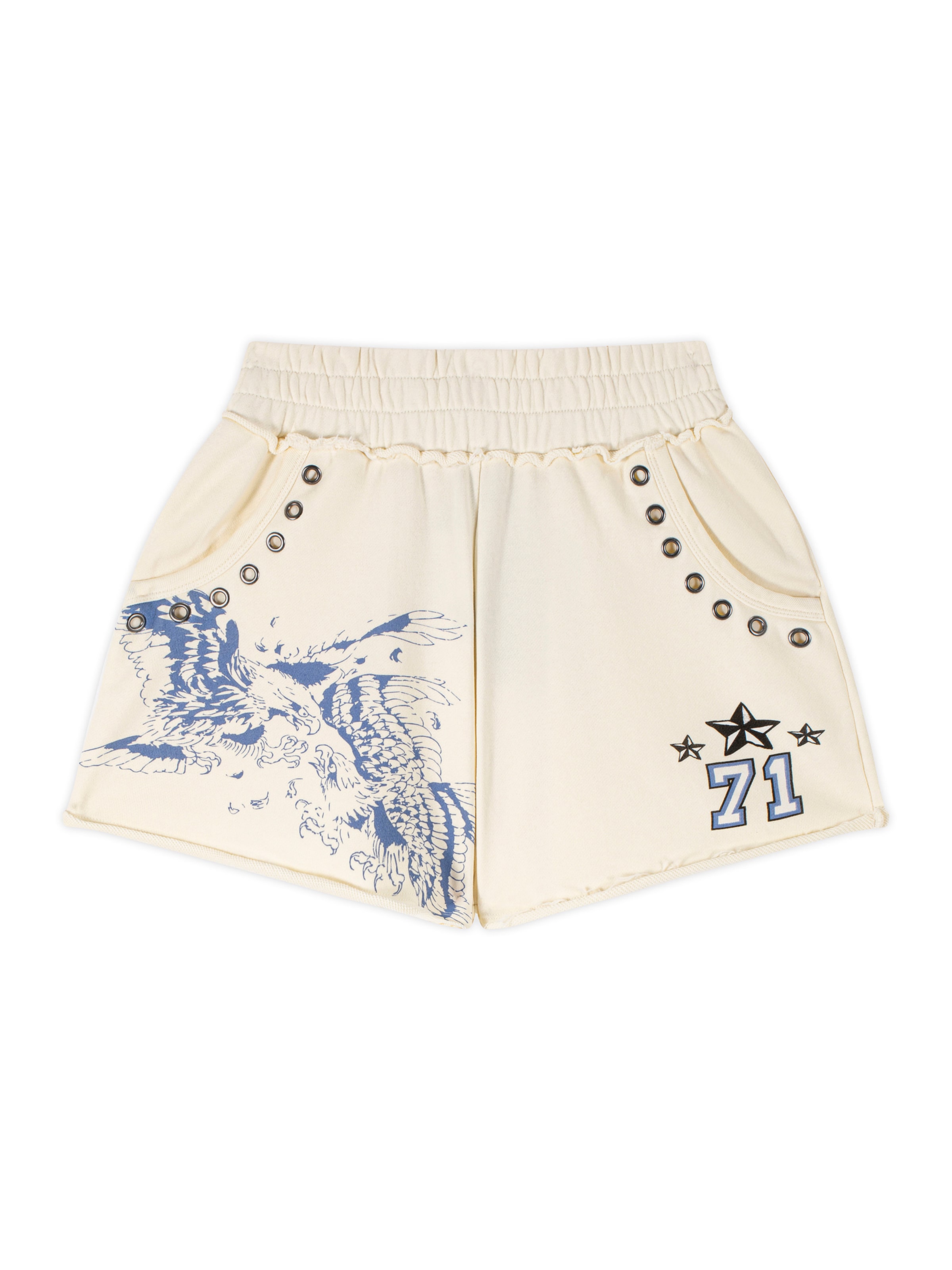 Regular Pantalon 'Fighting Eagle' Ed Hardy en beige : devant