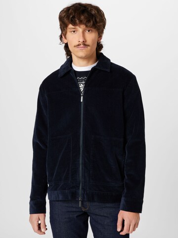 KnowledgeCotton Apparel Jacke  (GOTS) in Blau: predná strana