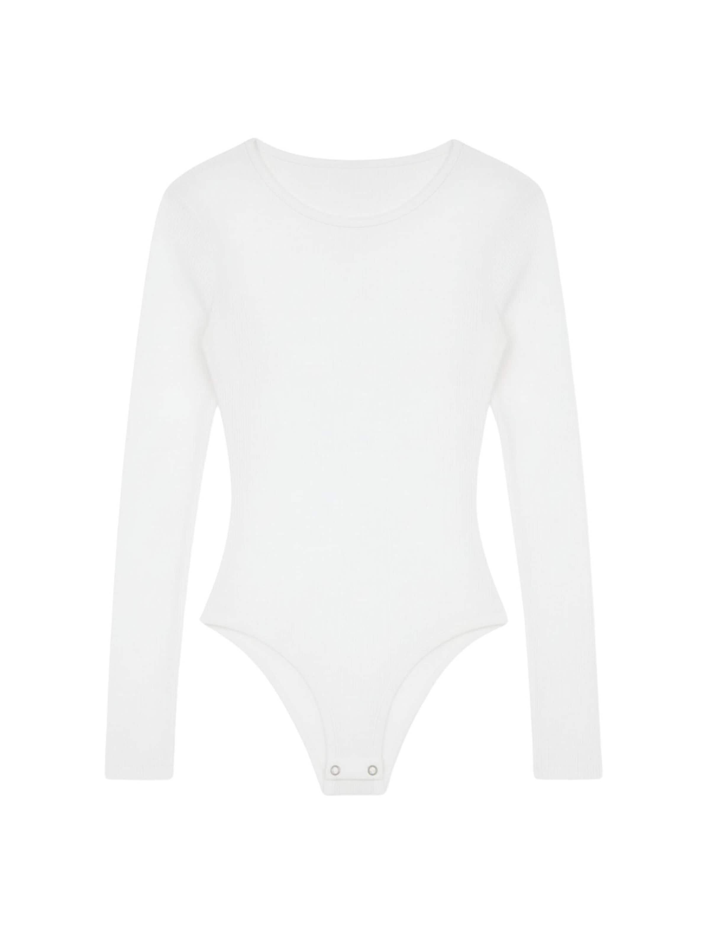 Body 'BASIC MAX Langarm Body Frauen 3er Pack' Maxte en blanc : devant