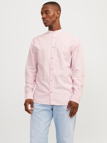 JACK & JONES Comfort fit Koszula 'Summer Band' w kolorze różowy: przód