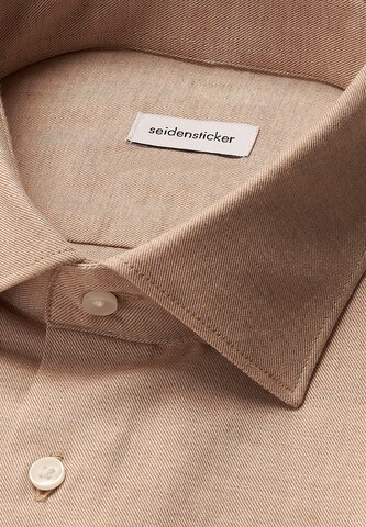Coupe slim Chemise business SEIDENSTICKER en beige
