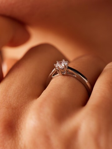 Lucardi Ring in Silver: front