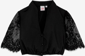 Blouse folklorique 'Becky' SPIETH & WENSKY en noir : devant