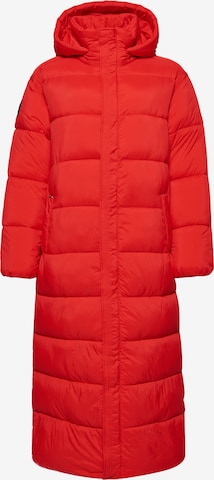 Manteau d’hiver Superdry en rouge : devant