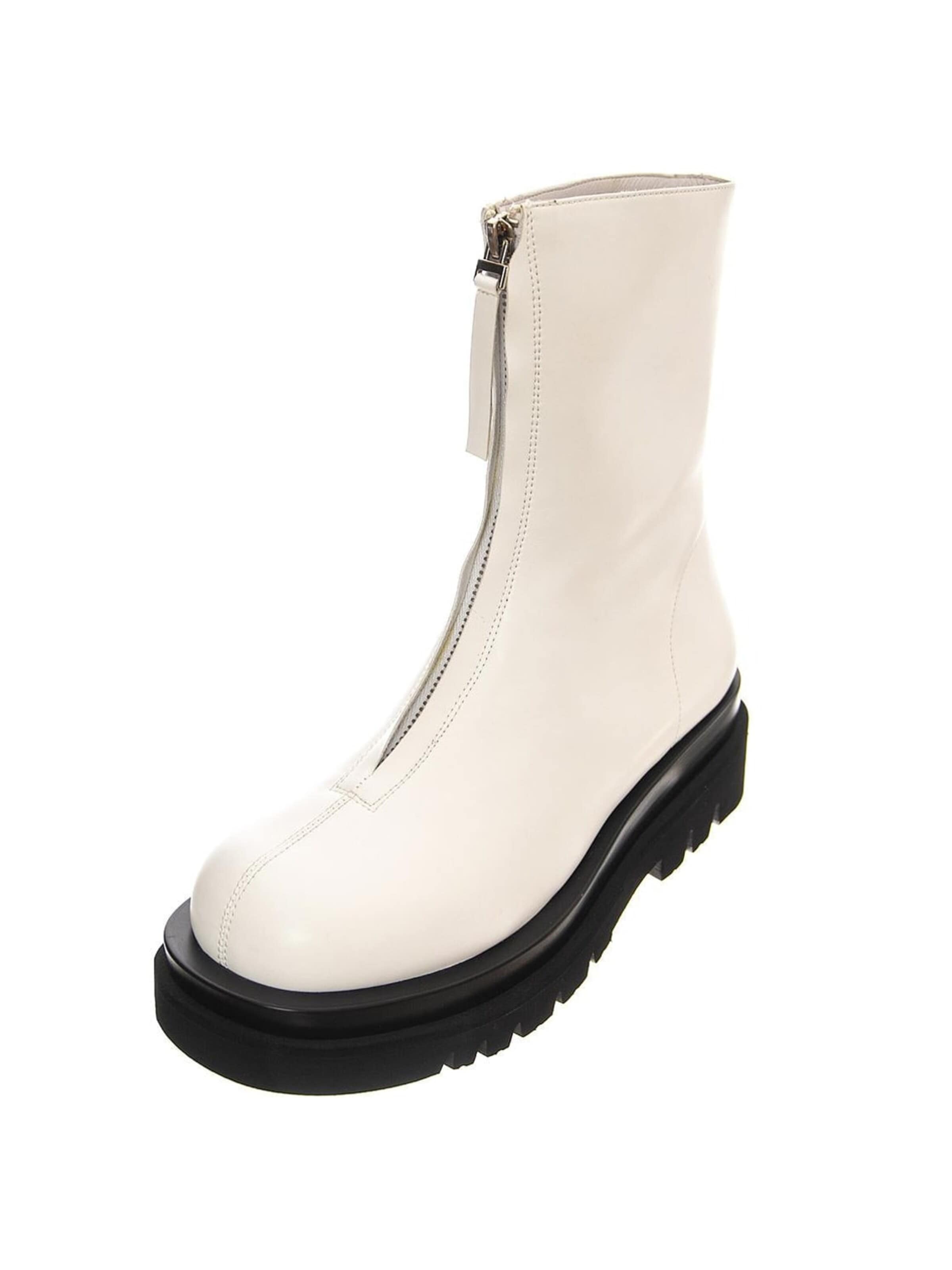 Jeffrey Campbell Laarzen 'Dozed' in Wit: voorkant