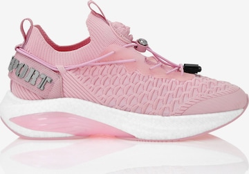 Plein Sport Sneakers laag in Roze: voorkant