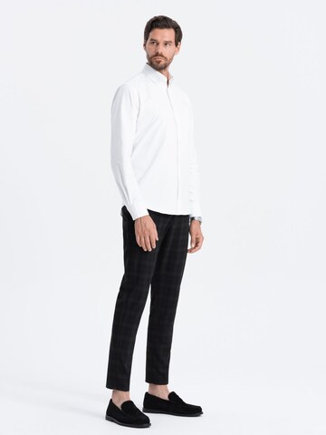 Ombre Slim Fit Hemd 'SHOS-0108' in Weiß