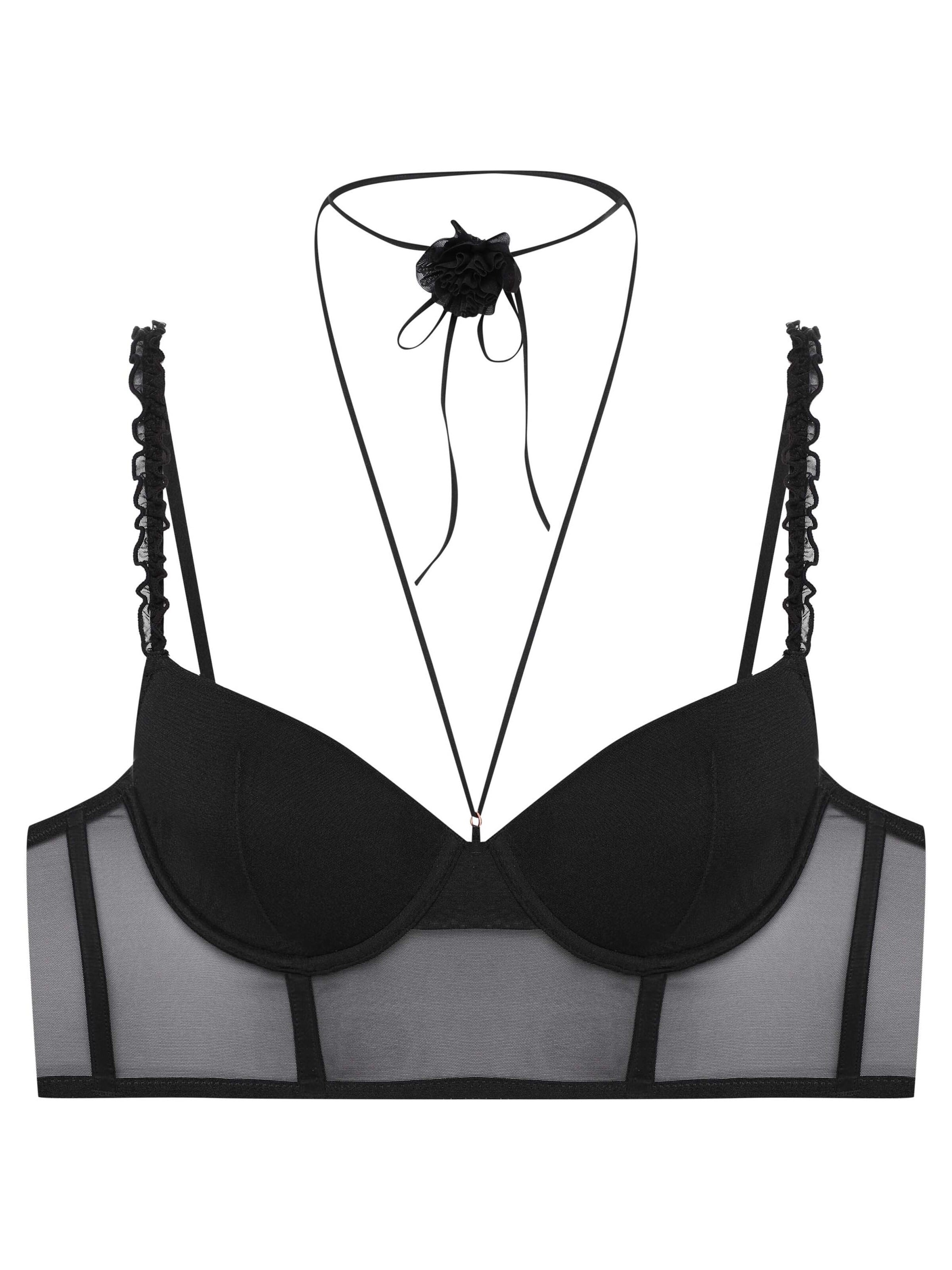 Push-up Reggiseno 'Omari' di ESOTIQ in nero