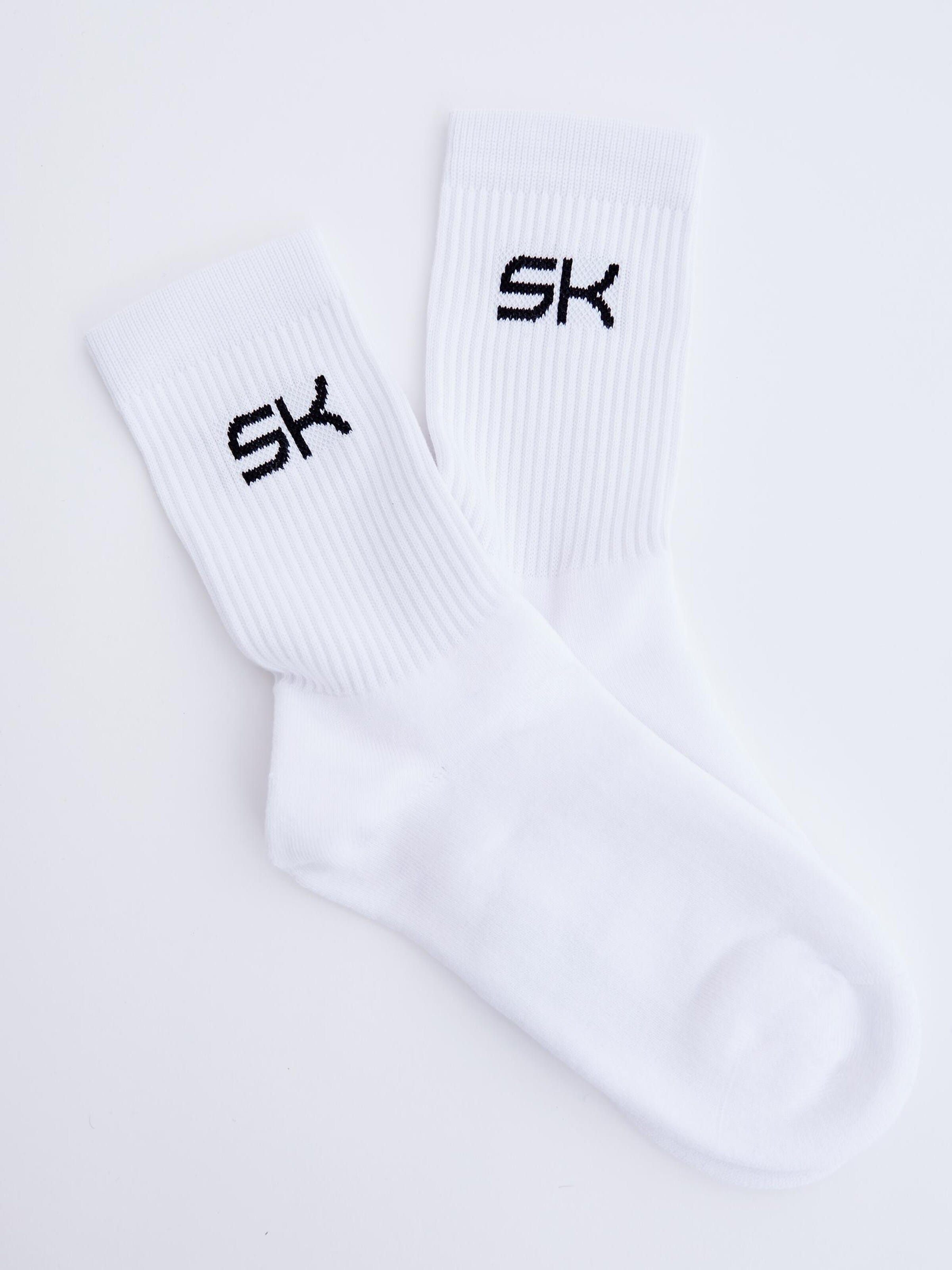 SPORTKIND - Calcetines deportivos 'Long Tennis Socks' en blanco