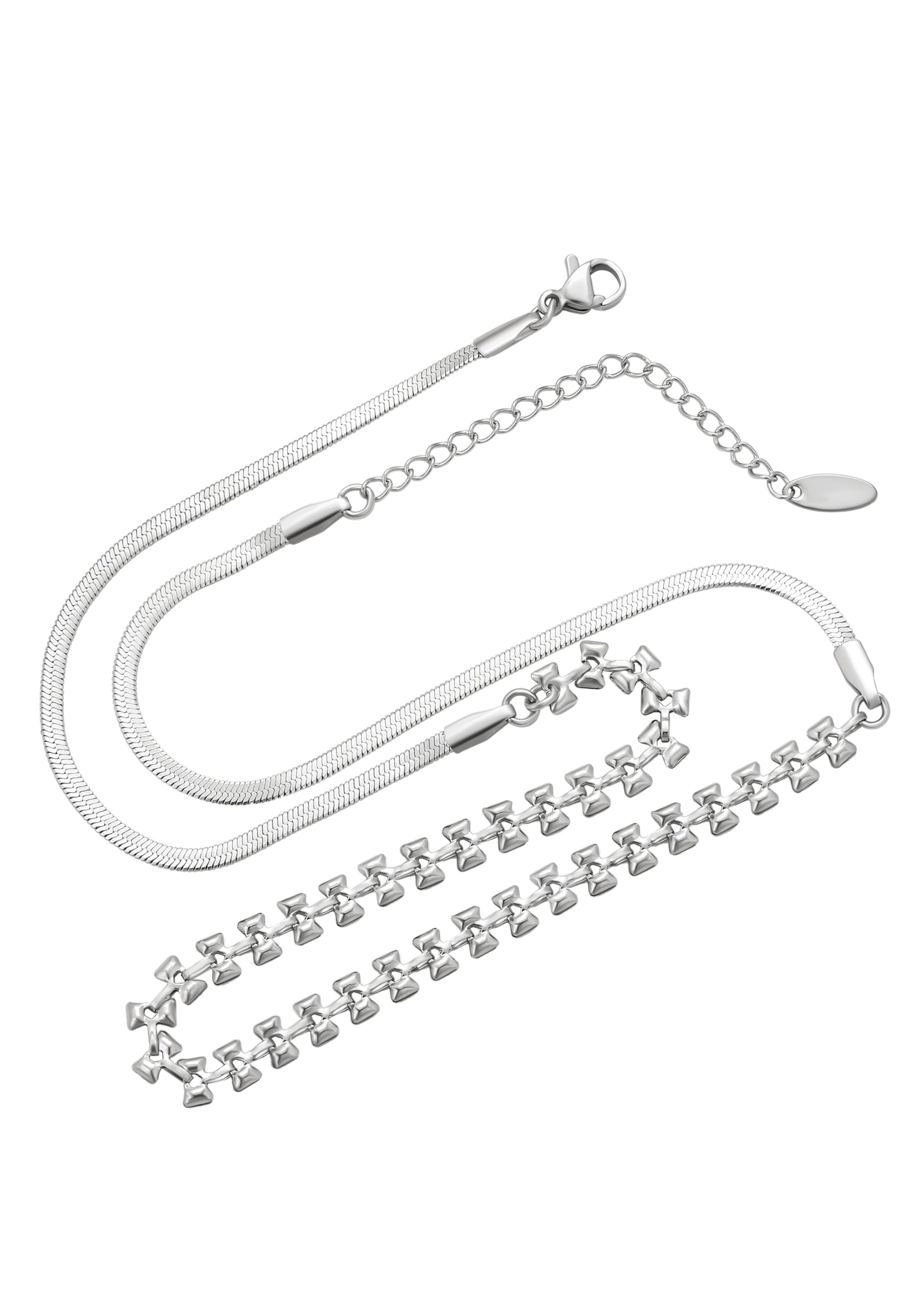 Chaîne Gaya en argent : devant