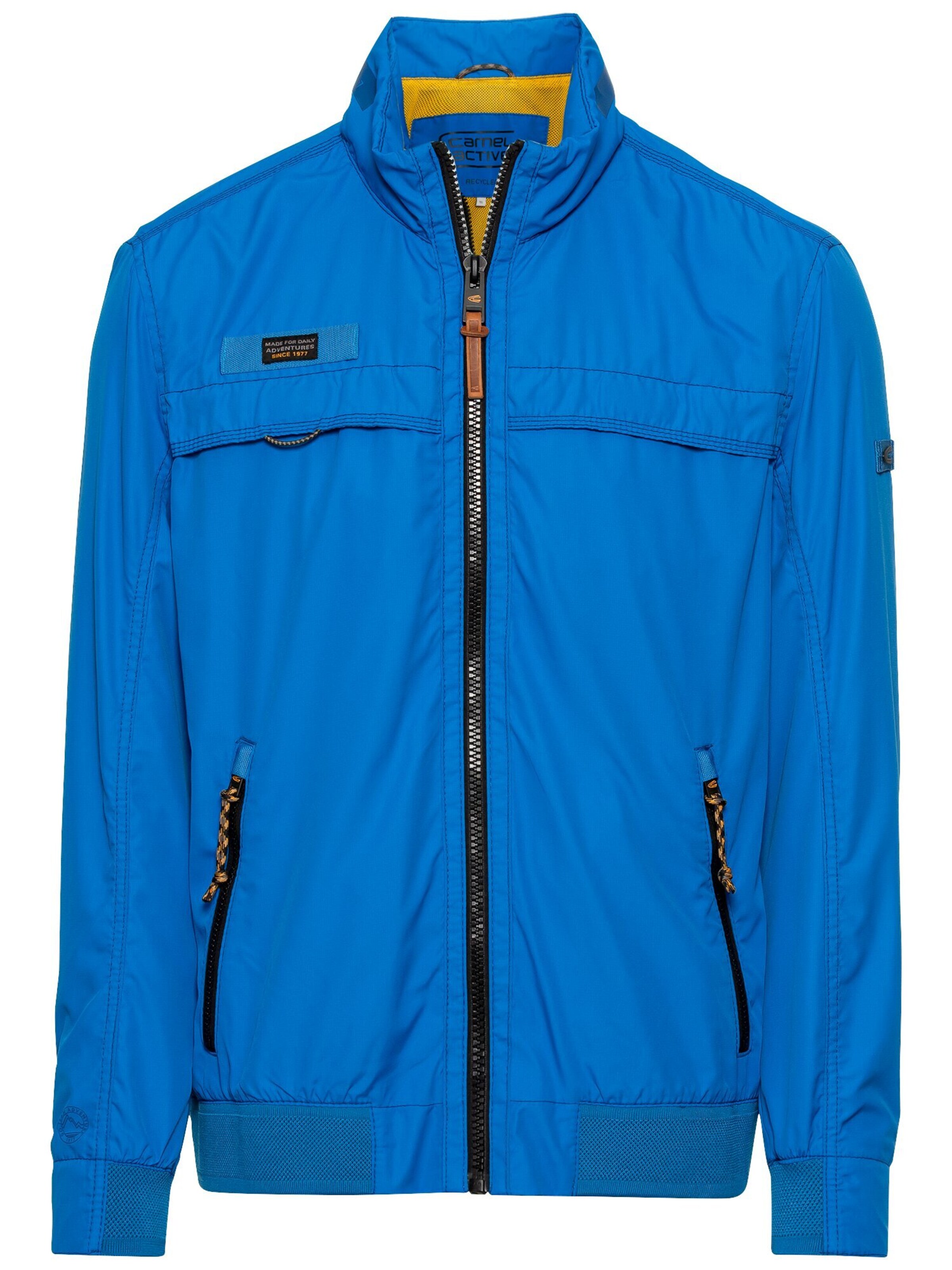 CAMEL ACTIVE Leichter Blouson aus recyceltem Polyester in Blau: Vorderseite