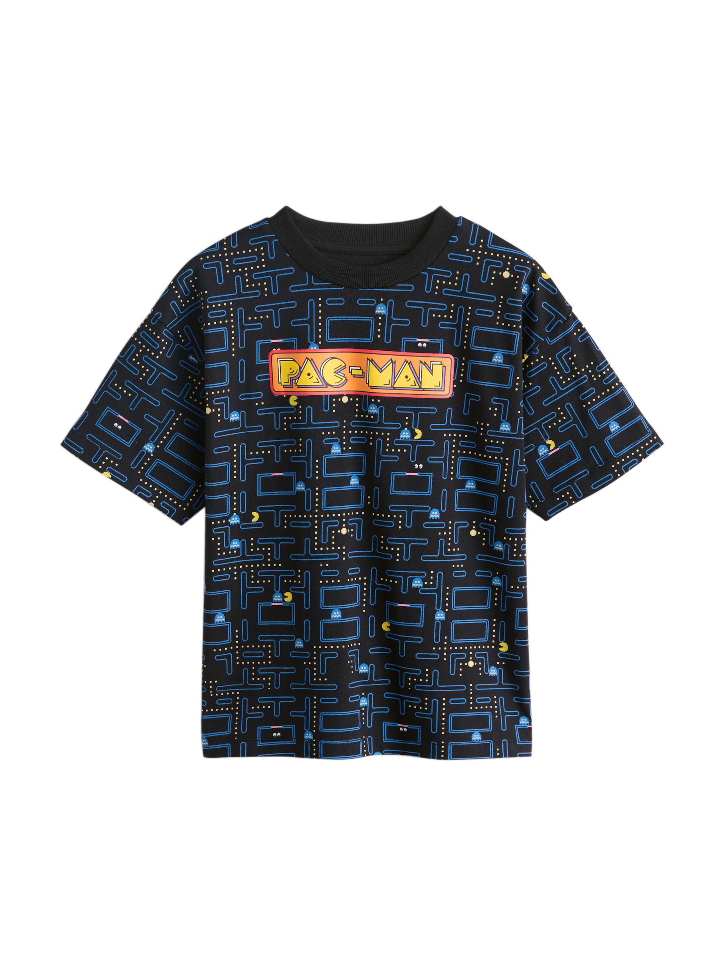 Next Tričko 'Pac Man' – černá: přední strana