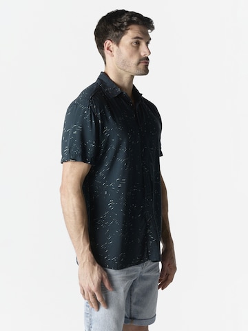 KOROSHI Comfort Fit Hemd in Schwarz