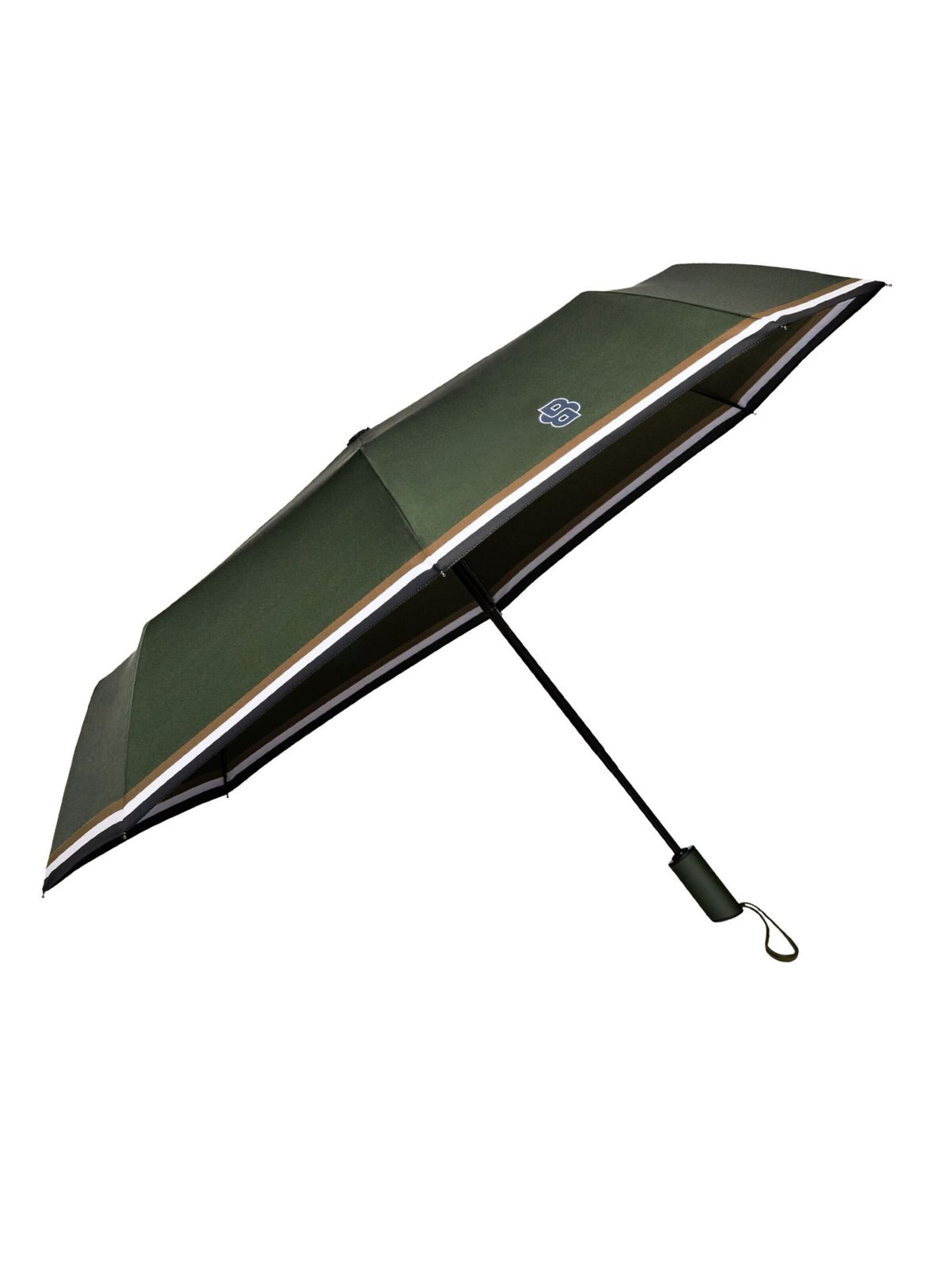 BOSS Paraplu 'Pocket umbrella Varsity' in Zwart: voorkant