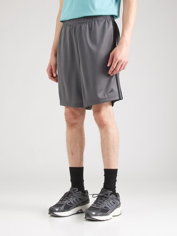 ADIDAS PERFORMANCE Loose fit Sports trousers in Grey: front