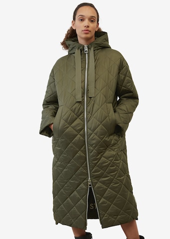 Marc O'Polo Between-Seasons Coat in Green: front