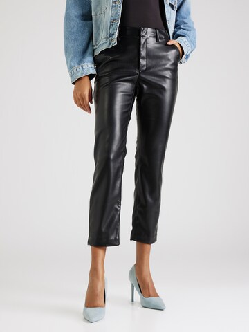 GAP Regular Pants 'FAUX' in Black: front