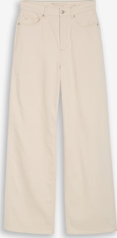 TOM TAILOR DENIM Wide Leg Jeans 'Linou' in Beige: Vorderseite