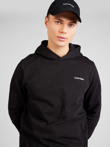 Bluză de molton 'Angled' de la Calvin Klein pe negru
