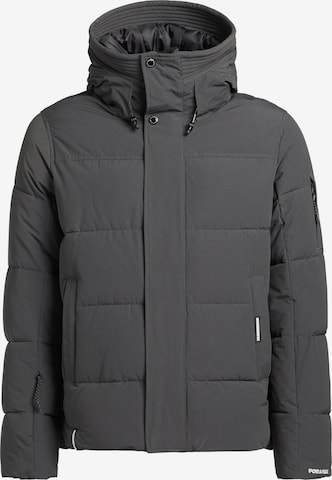 khujo Winter Jacket ' BARAT ' in Grey: front