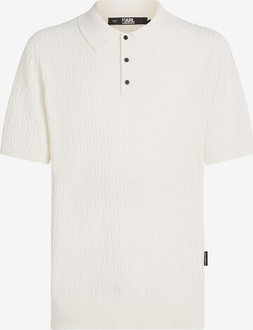 Karl Lagerfeld Poloshirt in Weiß: predná strana