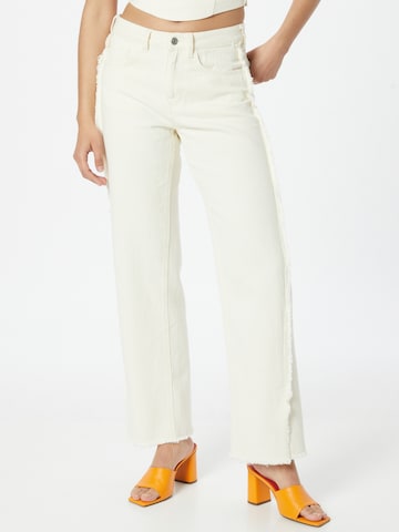 WEEKDAY Regular Jeans 'Francy' in White: front