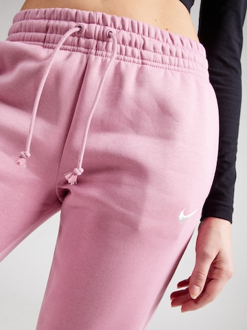 Nike Sportswear Tapered Sportbroek 'Phoenix Fleece' in Roze
