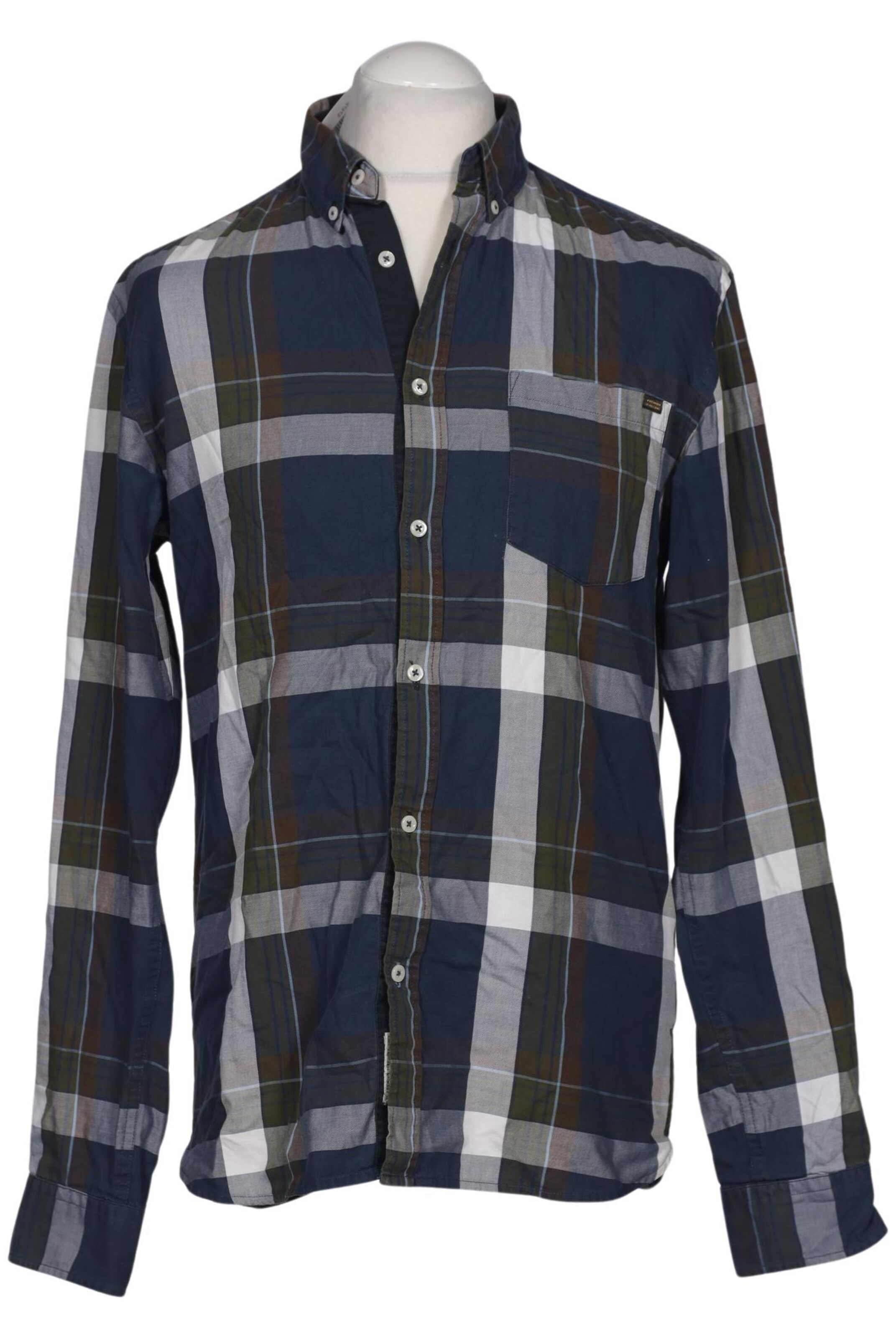 JACK & JONES Button Up Shirt in M in Blue: front