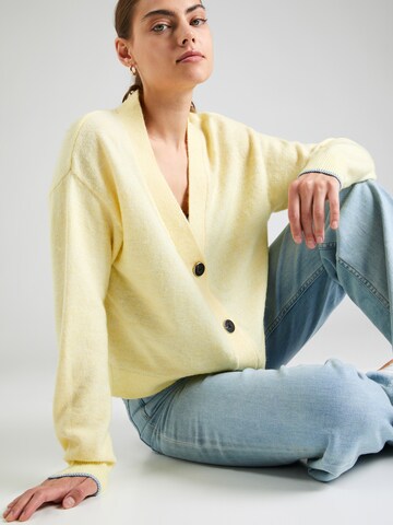 SCOTCH & SODA Knit Cardigan in Yellow: front