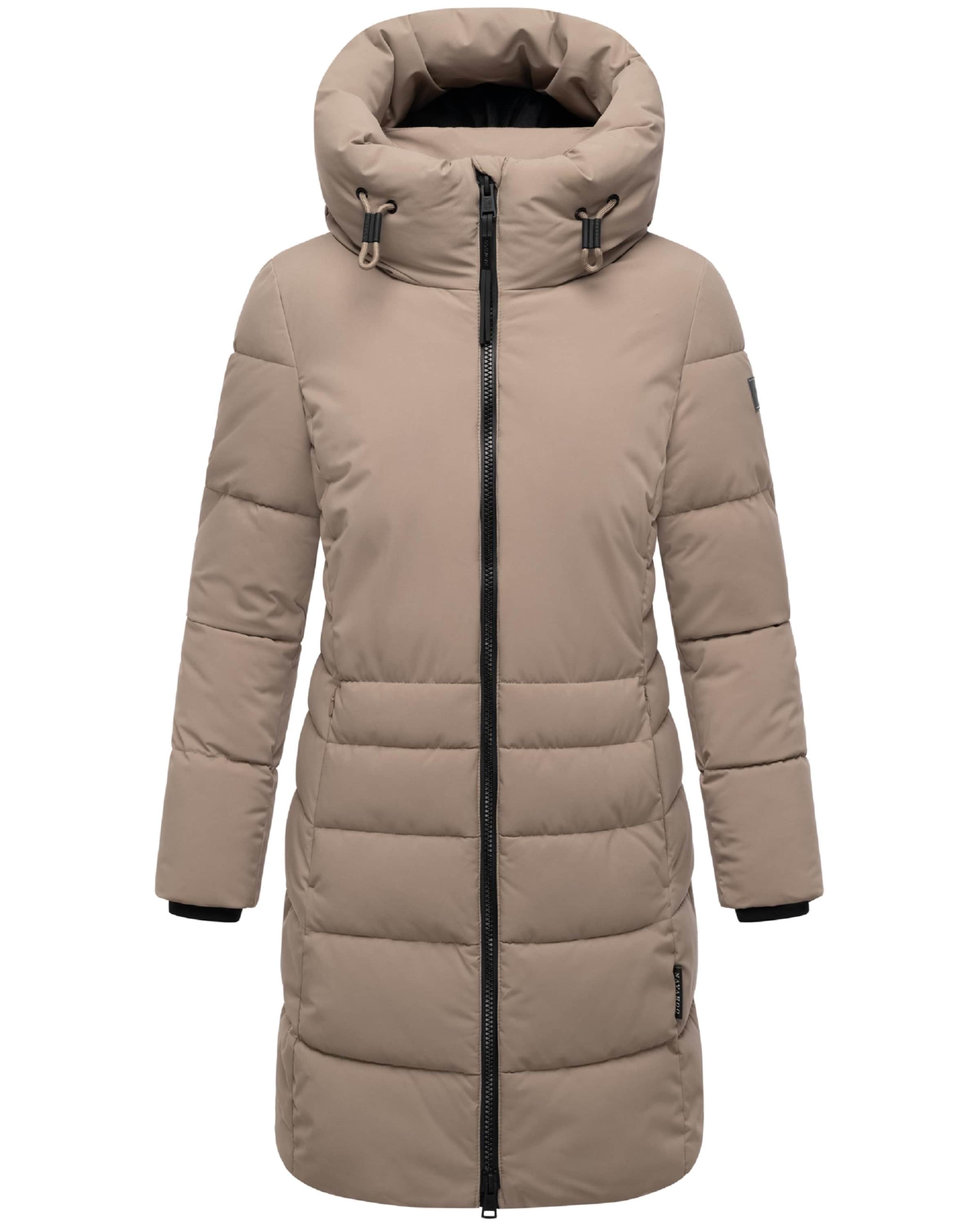 NAVAHOO Mantel 'Mondnebel XIV' in Braun: Vorderseite