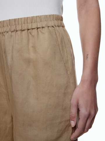 EDITED Wide Leg Housut 'Benja' värissä beige