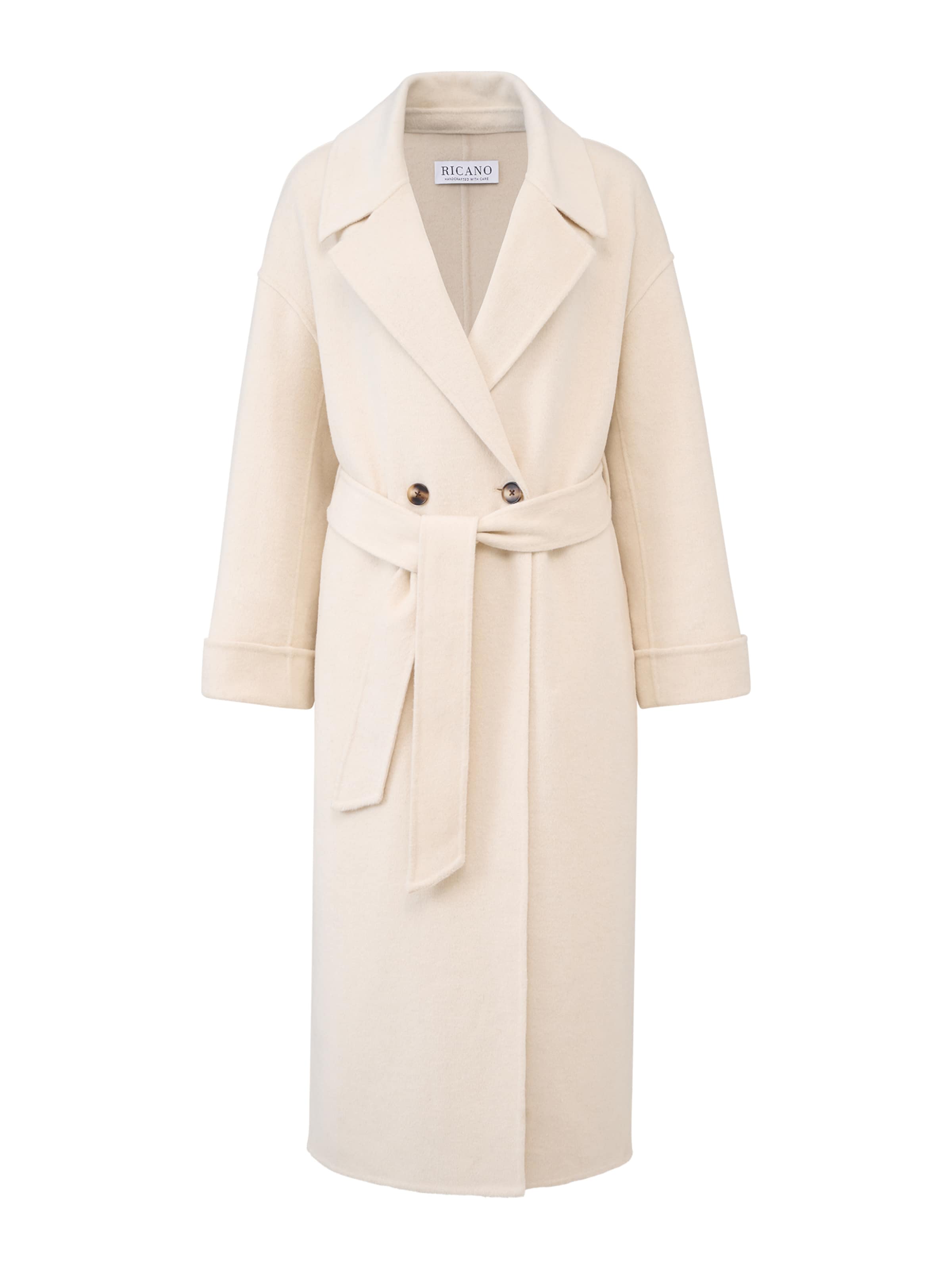 RICANO - Abrigo de entretiempo 'Elodie' en blanco: frente