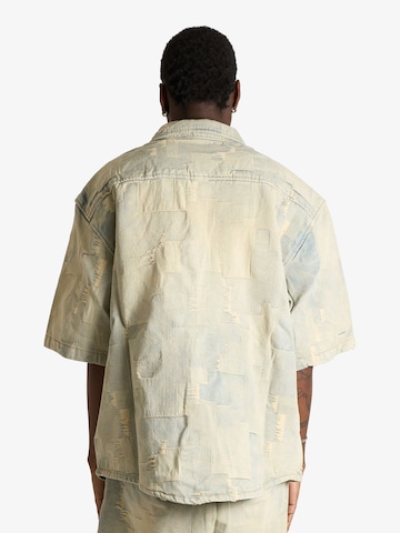Fit confort Chemise ACUPUNCTURE en bleu