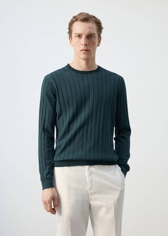 MANGO MAN Sweater 'Baluard' in Green: front