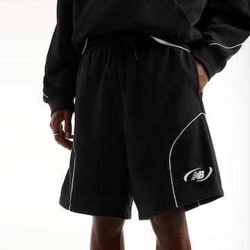 Loosefit Pantalon 'Trackside French Terry Short 7"' new balance en noir