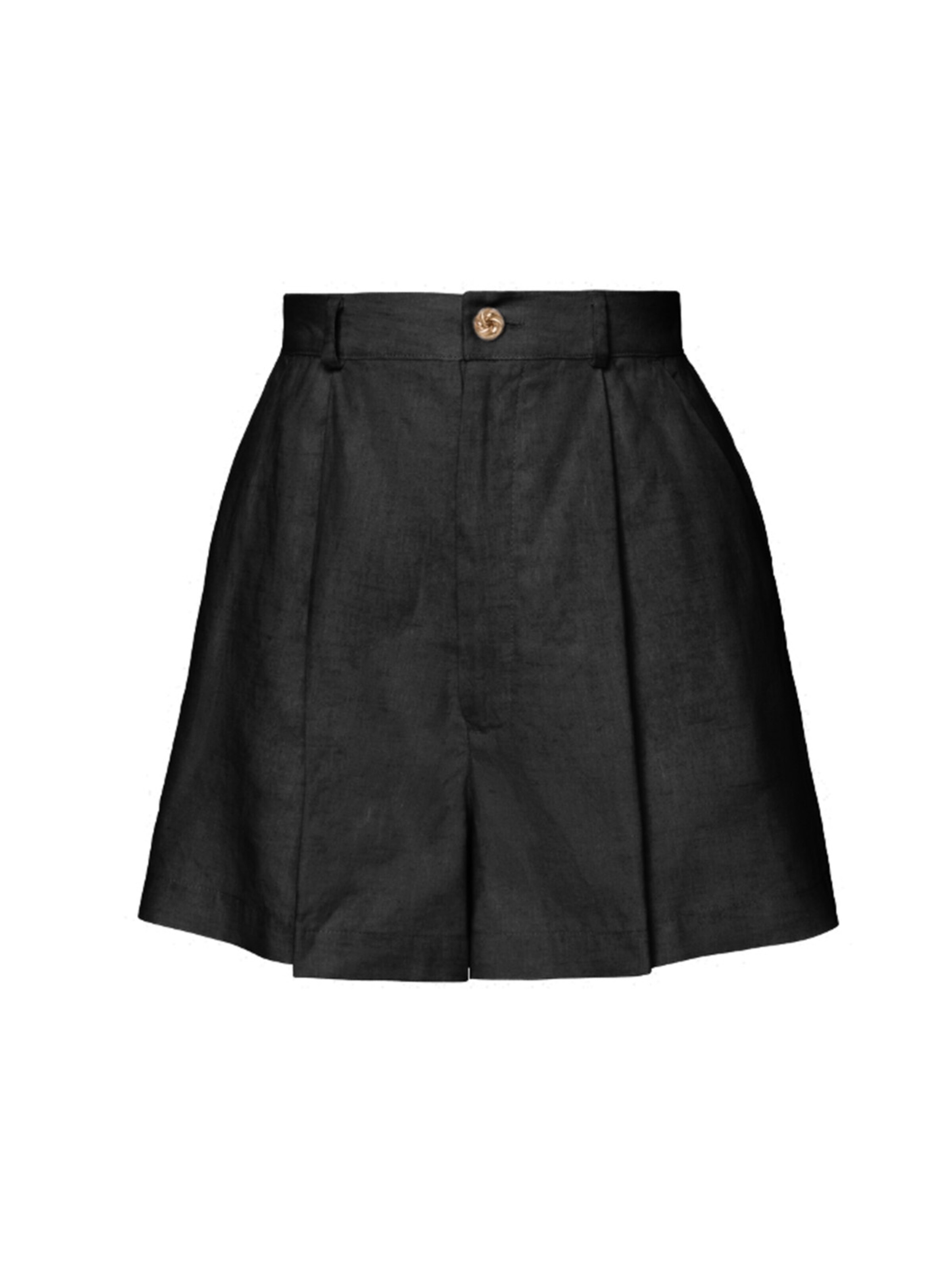 Pantalon à pince 'Mia' Anse Victorin en noir : devant