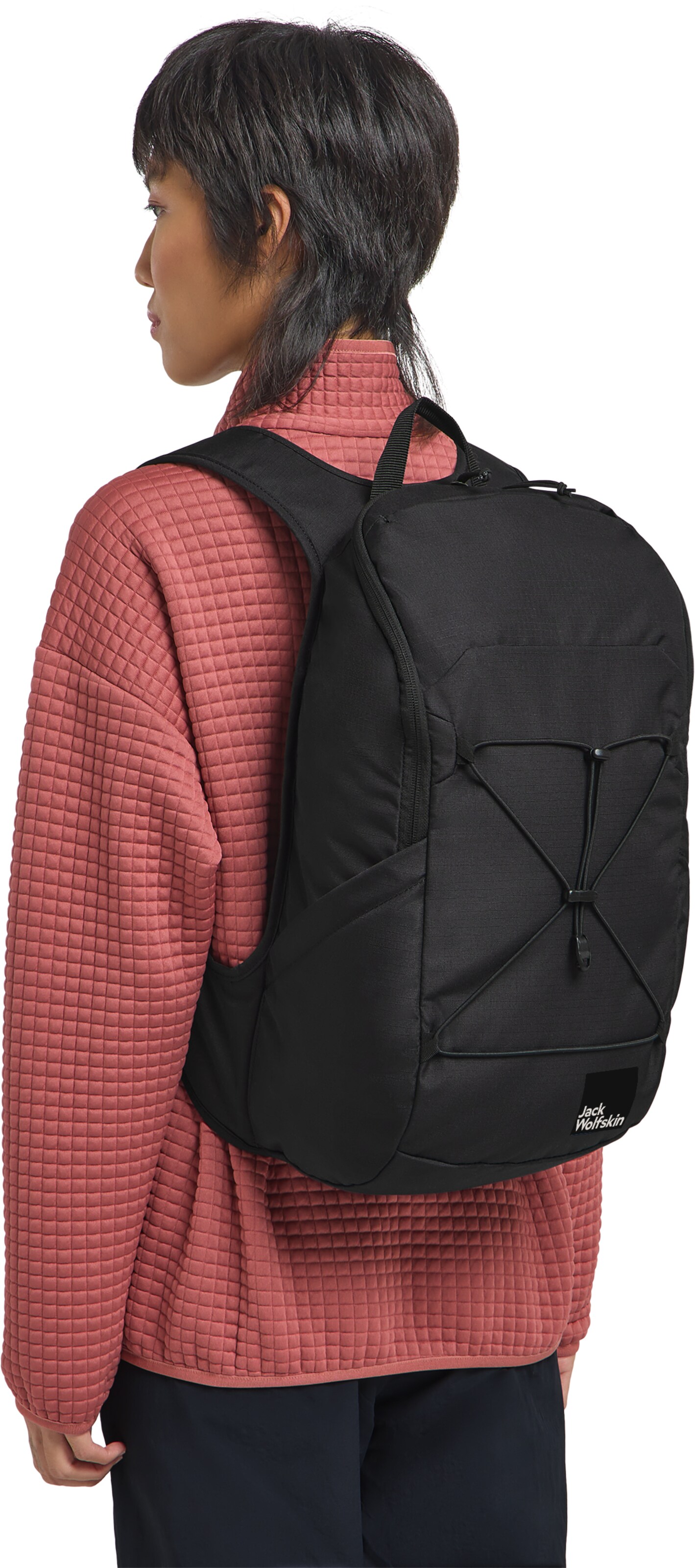 JACK WOLFSKIN Backpack in Black: front