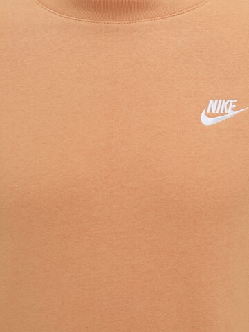 oranžs Nike Sportswear Standarta piegriezums Sportisks džemperis 'Club Fleece'