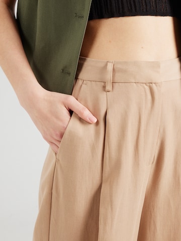 Wide leg Pantaloni con pieghe 'Core Rose' di SCOTCH & SODA in beige