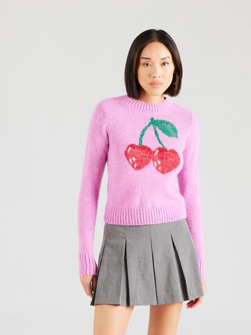 Nasty Gal Sweter 'Cherry' w kolorze różowy