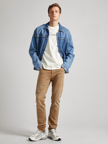 Pepe Jeans Tapered Jeans in Beige