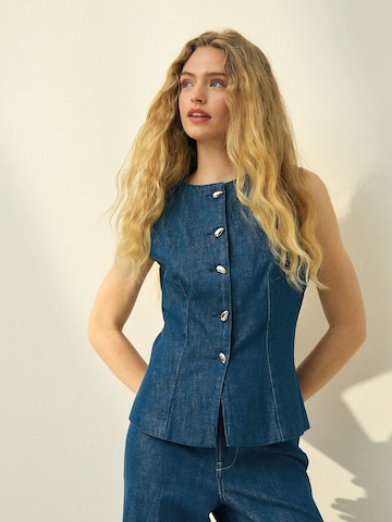 Gilet de costume 'N. Premium' Next en bleu : devant