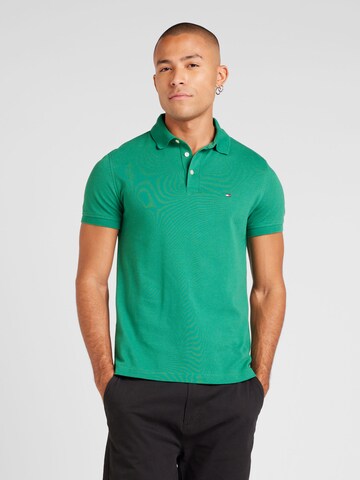 TOMMY HILFIGER Poloshirt 'CORE 1985' in Grün: Vorderseite