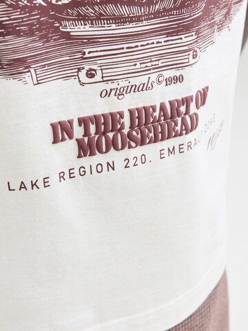 balta JACK & JONES Marškinėliai 'JORMAINE'