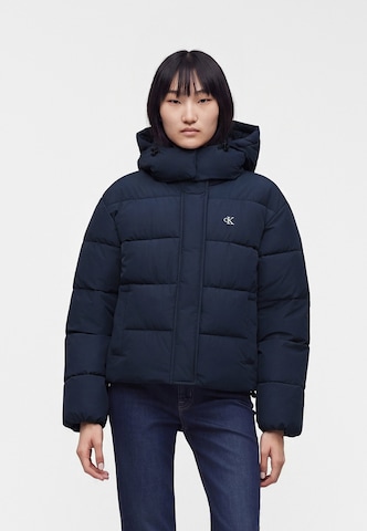 Calvin Klein Jeans Regularen Zimska jakna | modra barva: sprednja stran