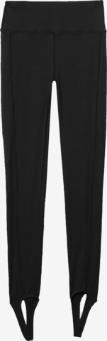 4F - Slimfit Pantalón deportivo en negro: frente