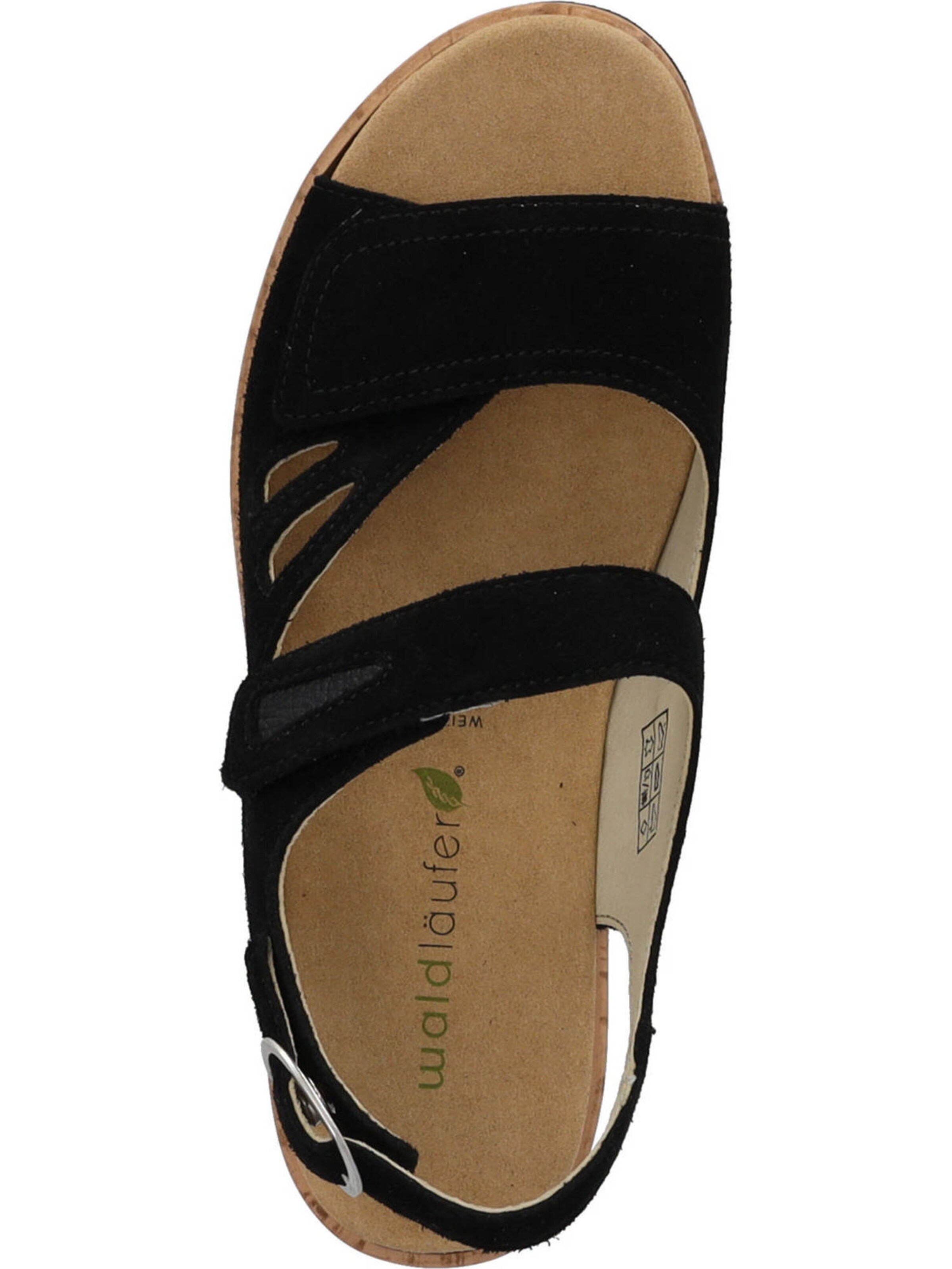 WALDLÄUFER Sandale 'Wiebke' in Schwarz