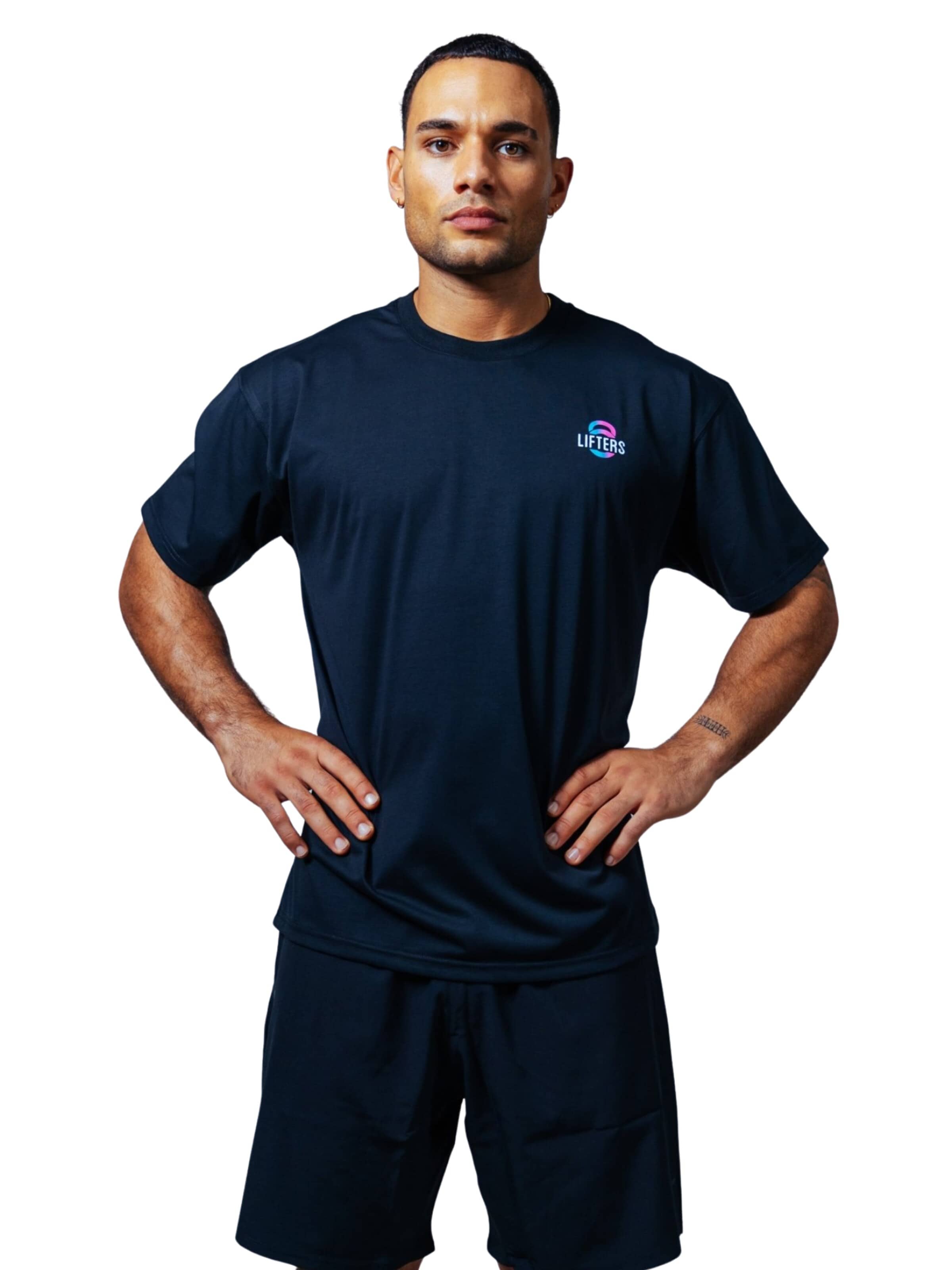 Lifters Oversizeshirt 'Street Oversize T-Shirt Unisex'‌‌‌‌‌ in Blau: Vorderseite
