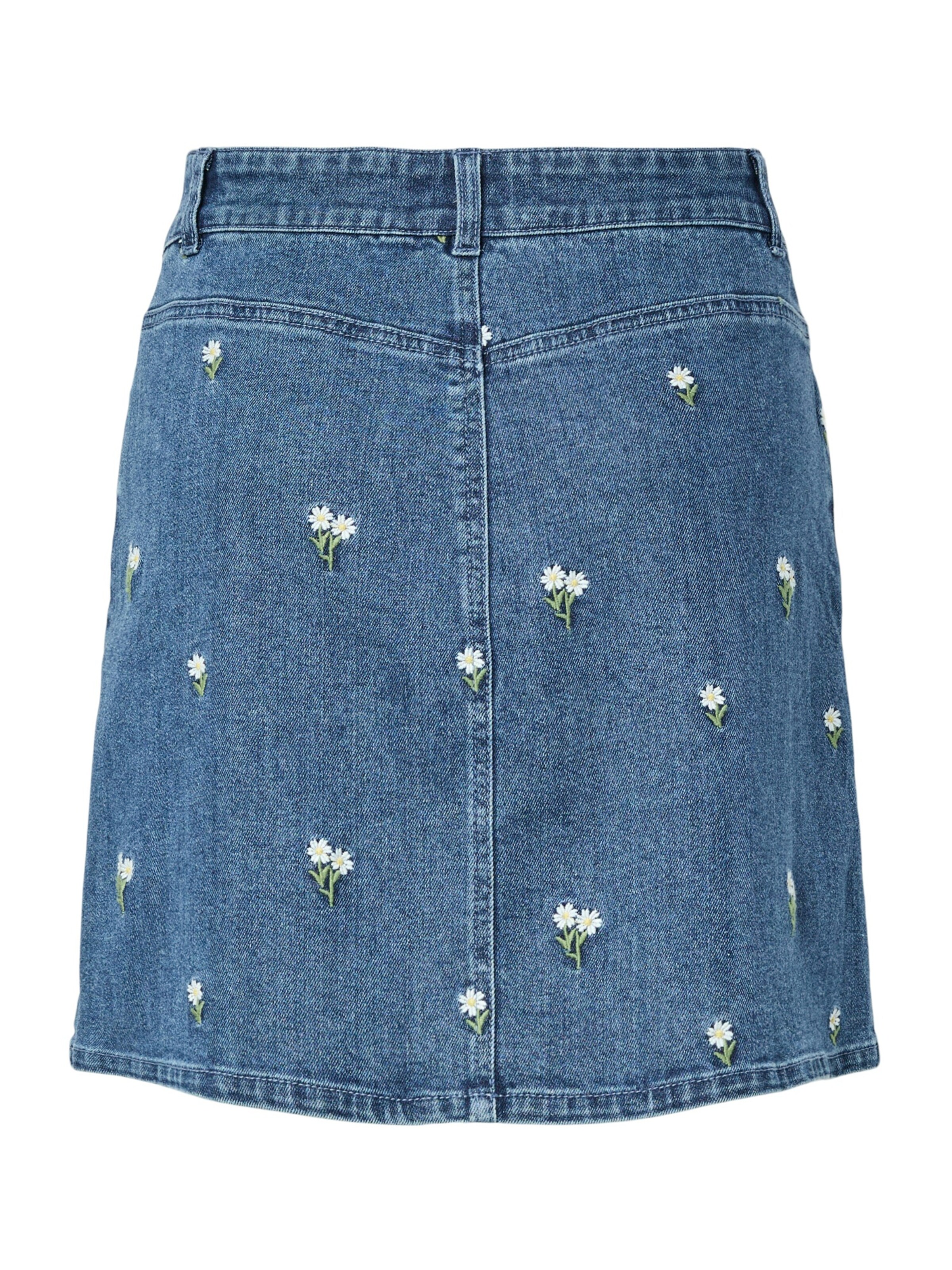 PIECES Spódnica 'PCFLORA' w kolorze niebieski